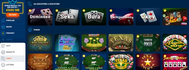 Giochi di carte al casinò online MostBet